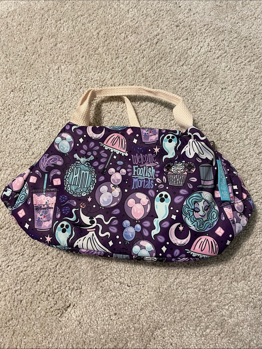 Disney Get it Creations Makeup Bag Haunted Mansion Halloween Zero